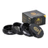 Gordon Diamond Surface Aluminum Alloy Herb Grinder, Black 50 mm Smoker Grinder, 4 Lay Easy Clean Herb Grinders